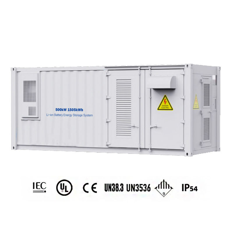 contenitore di immagazzinamento dell'energia della batteria di 500kW 1505kWh 280ah tutto in una scatola di immagazzinamento dell'energia all'aperto