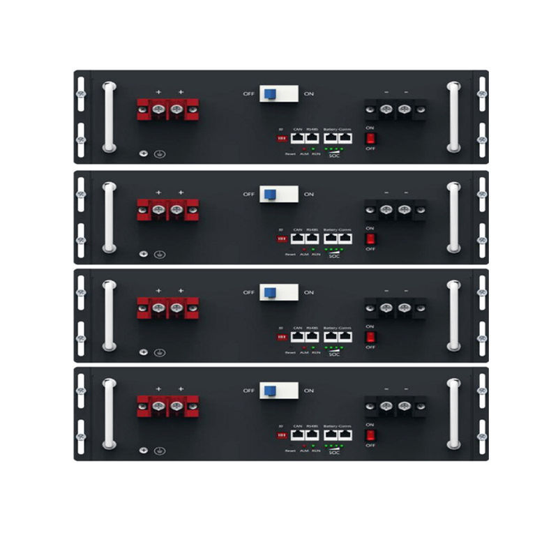 Sistema di immagazzinamento dell'energia dello ione LiFePO4 del litio della batteria Lifepo4 20Kwh 51.2V 400Ah dello scaffale del server