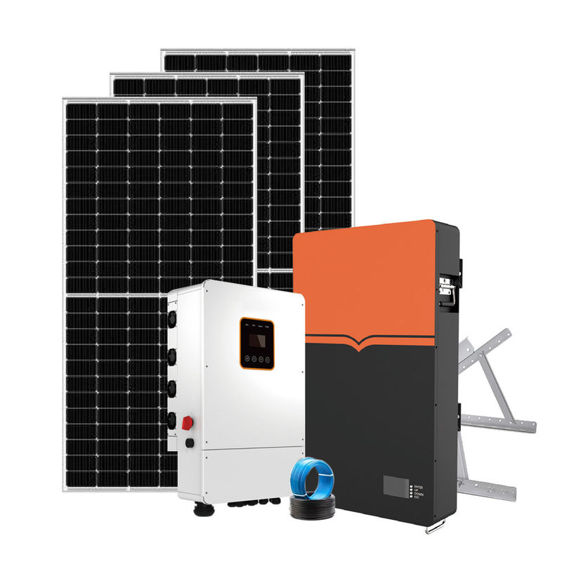 Soluzioni a energia solare basse di volt 51.2V 9.5KWh del sistema a energia solare residenziale fissato al muro
