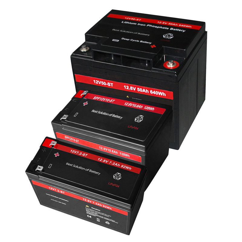 batteria ricaricabile Lifepo4 di 12v 50ah 7.5ah 10ah 640wh per applicazioni all'aperto