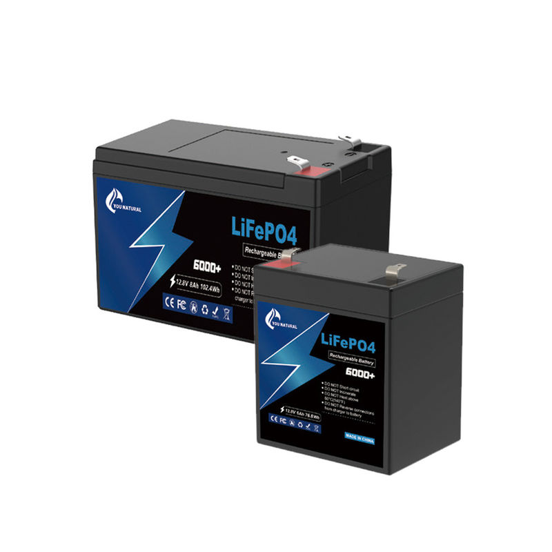 Batteria 6ah 8ah 12V Lifepo4 Batteria a lunga durata agli ioni di litio
