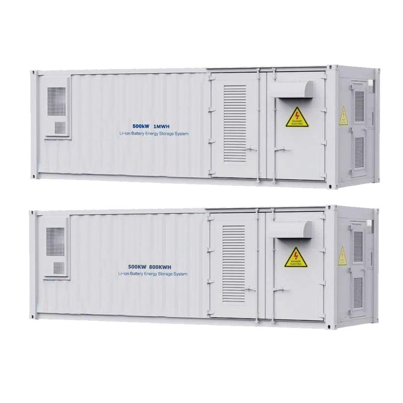 Soluzioni di stoccaggio dell'energia da 20 piedi ESS 500kW / 1000kWh Sistema di stoccaggio dell'energia contenitore di batteria