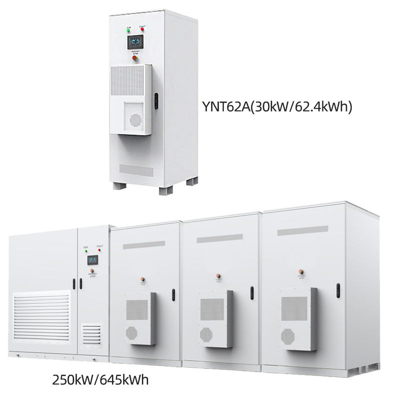 95% Armadio di accumulo di energia preinstallato 62 kWh e 645 kWh Armadio di accumulo di batterie on-grid off-grid