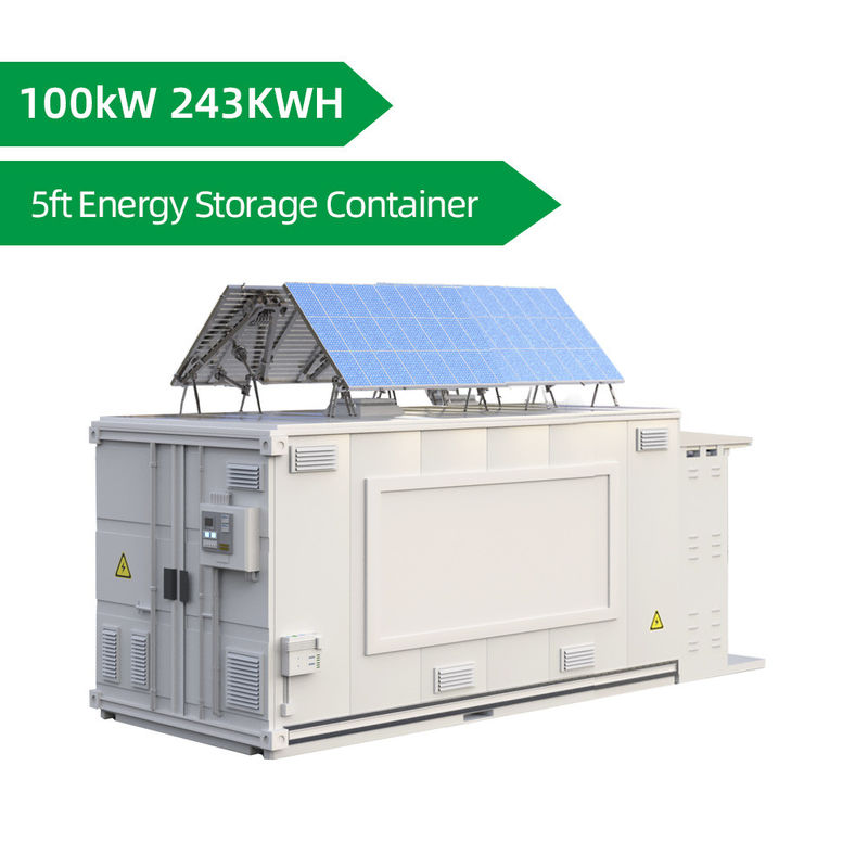 YouNatural 5ft Energy Storage Container 100KW Batteria agli ioni di litio Sistema di accumulo di energia