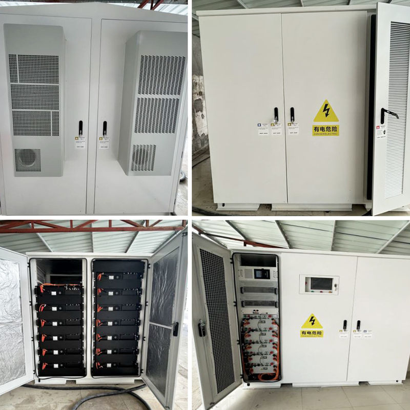 1075KWH Sistema di stoccaggio dell'energia industriale e commerciale 100KW BESS Off Grid Storage Battery Cabinet