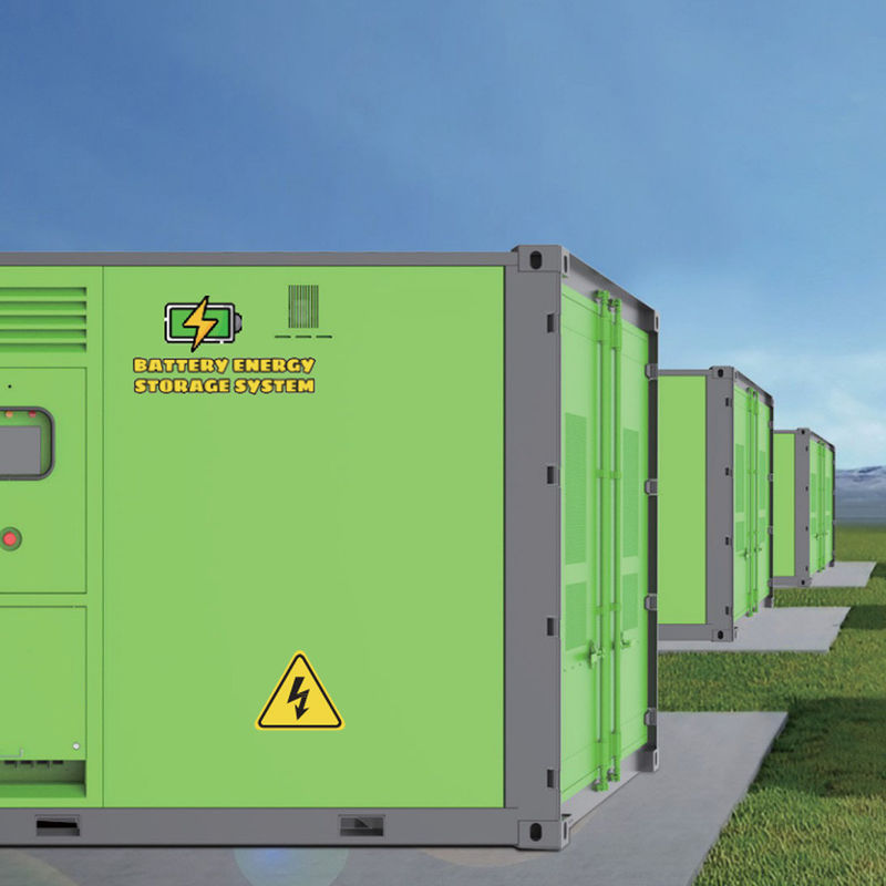 Generatore diesel e sistema di accumulo di energia con batteria al litio tutti in un unico armadietto per batterie esterne